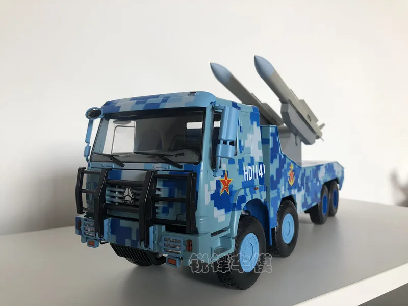 

China National Heavy Duty Truck Original 1:24 missile parade model Haihongqi 16 military vehicle model alloy truck model