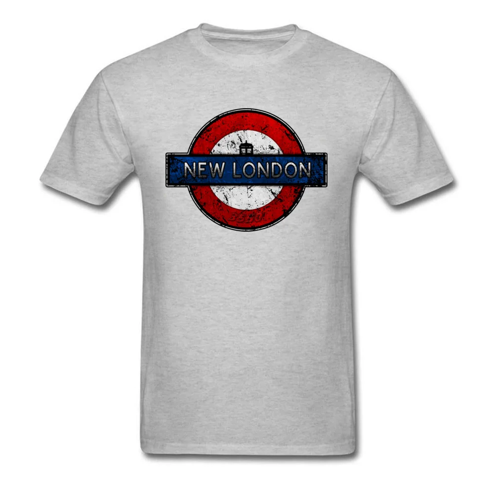New London 3550 Fashion Leisure T Shirt Round Neck 100% Cotton Fabric Short Sleeve Tops T Shirt for Men Tops T Shirt Summer Fall New London 3550 grey