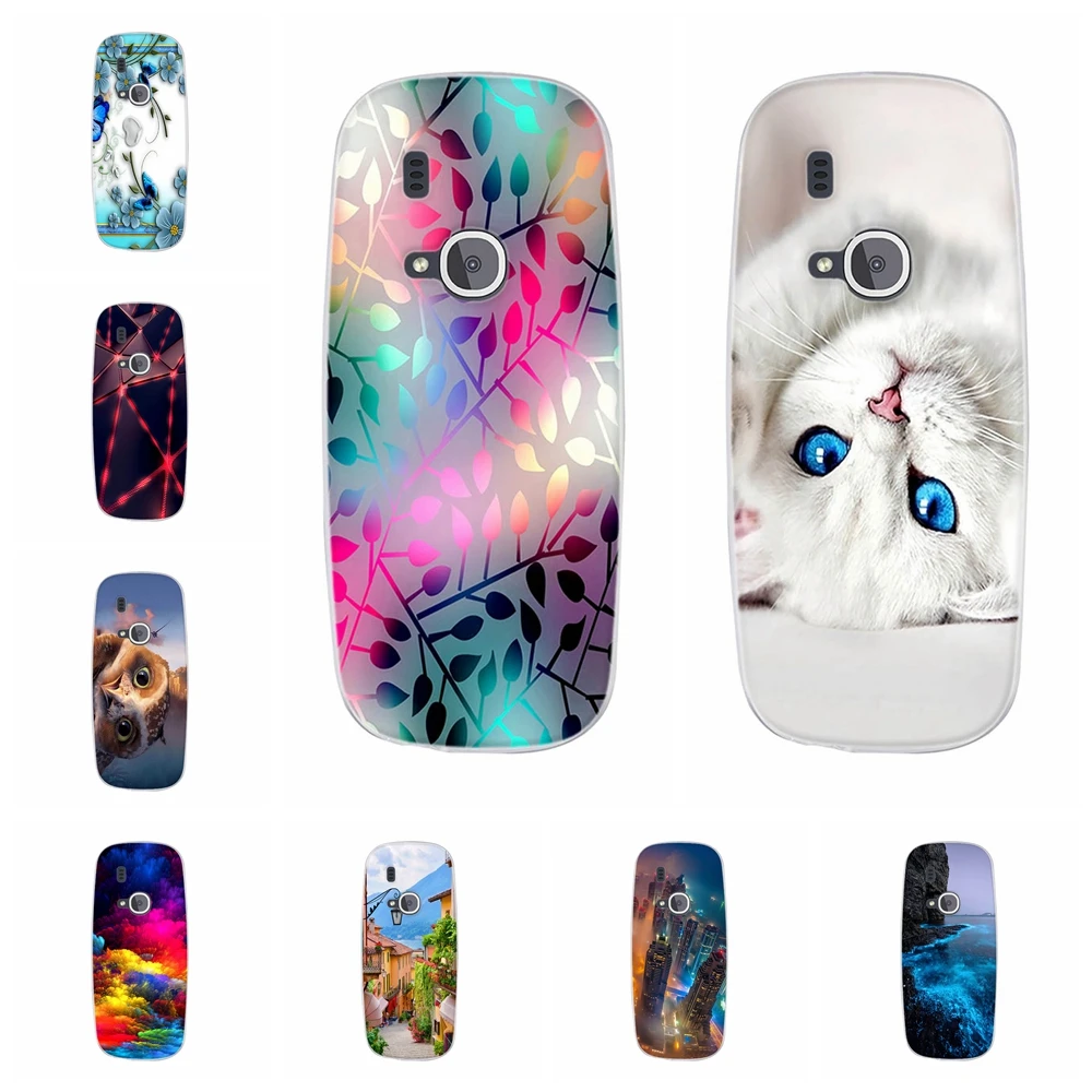 

For Nokia 3310 2017 Cover Soft TPU Silicone For Nokia 3310 2017 Phone Case Exotic Scenery Patterned For Nokia3310 Shell Capa