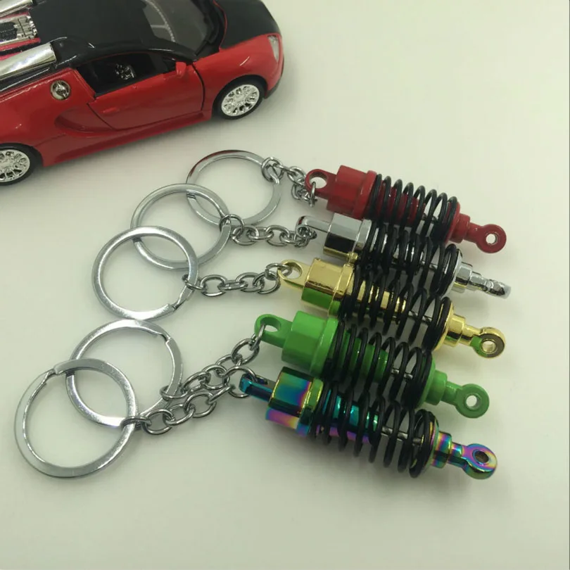 

High quality metal car key ring shock absorber style for bmw mercedes renault ford toyota nissan honda audi volkswagen Keychain