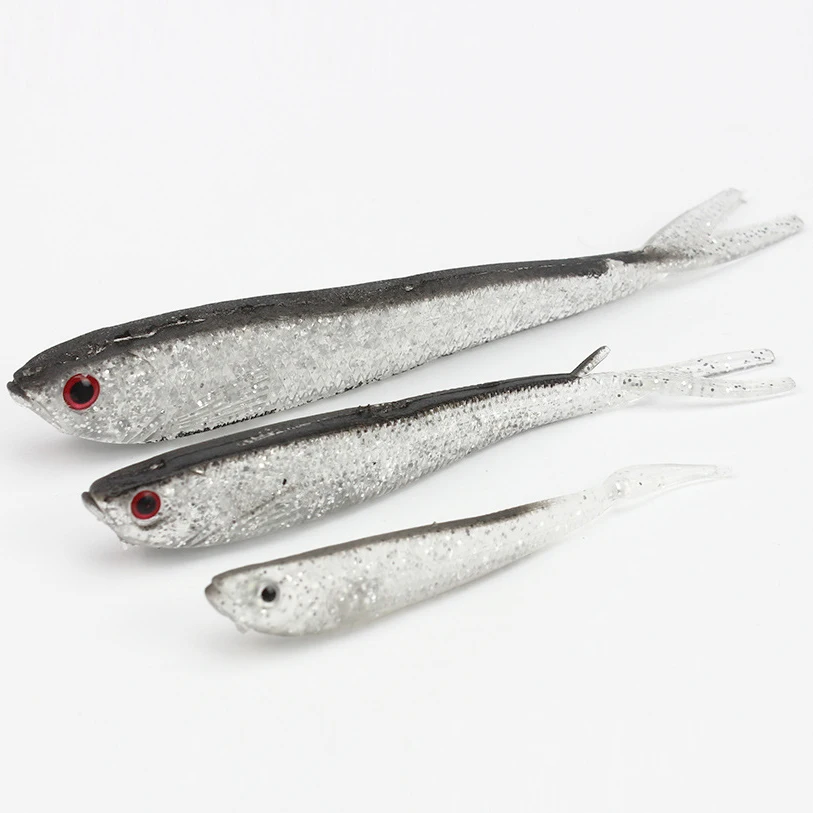

Dark Fishing bait soft bait lure 5pcs/lot Fishing lure Simulation Fish Worm bait Artificial Bait Fake lure