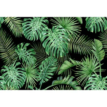 

Vinyl green tree leaves Newborn children party Backdrops for Photography baby shower Backgrounds for Photo Shoot Studio g-739