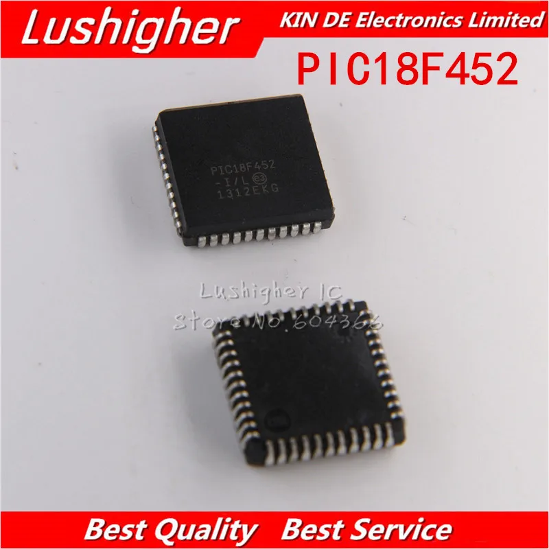 5 шт. PIC18F452 I/L PLCC44 PLCC 1/L|Интегральные схемы| |
