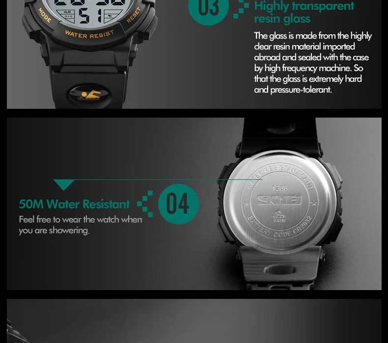 SKMEI Reloj Депортиво цифровые часы Для мужчин Спортивные часы уличная мода светодиодные часы Водонепроницаемый Наручные часы Relogio masculino часы