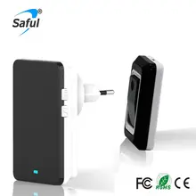 Saful Sinal Estável À Prova D’ Água Sem Fio Campainha Controle Remoto 1 Transmissor + 1 Receptor Indoor Ao Ar Livre UE/REINO UNIDO/EUA/AU plugue