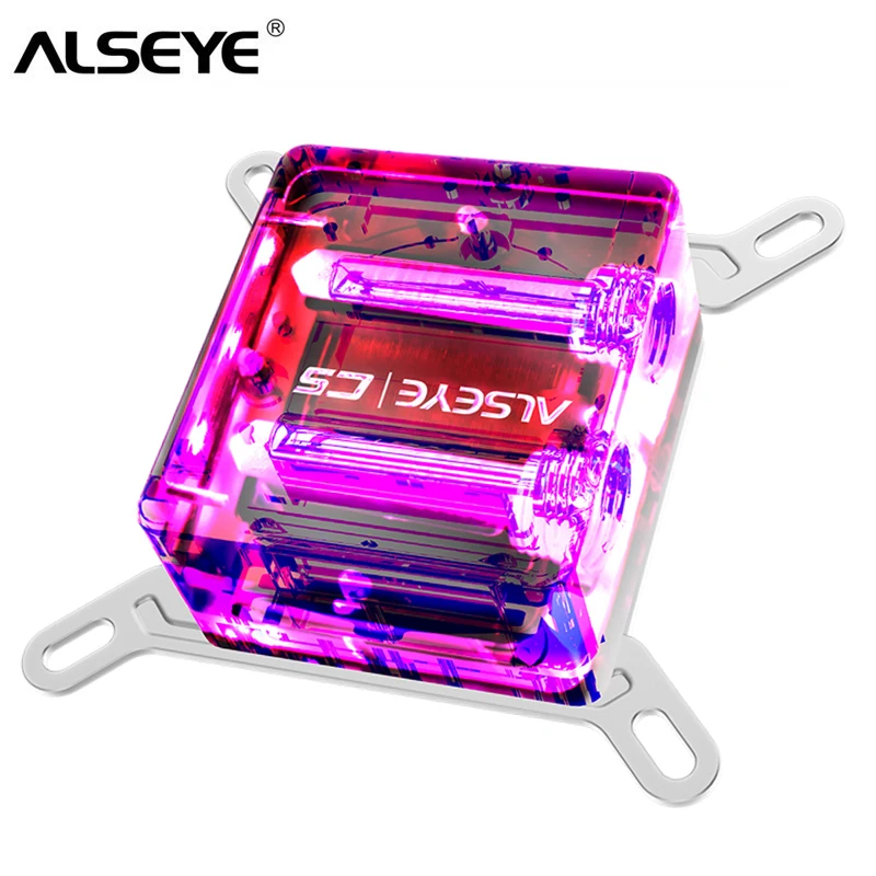 

ALSEYE Water Cooler Block LED Copper Base Water Cooling for Intel and AMD LGA 775 115X 1366 2011 AM2+ AM3+ AM4