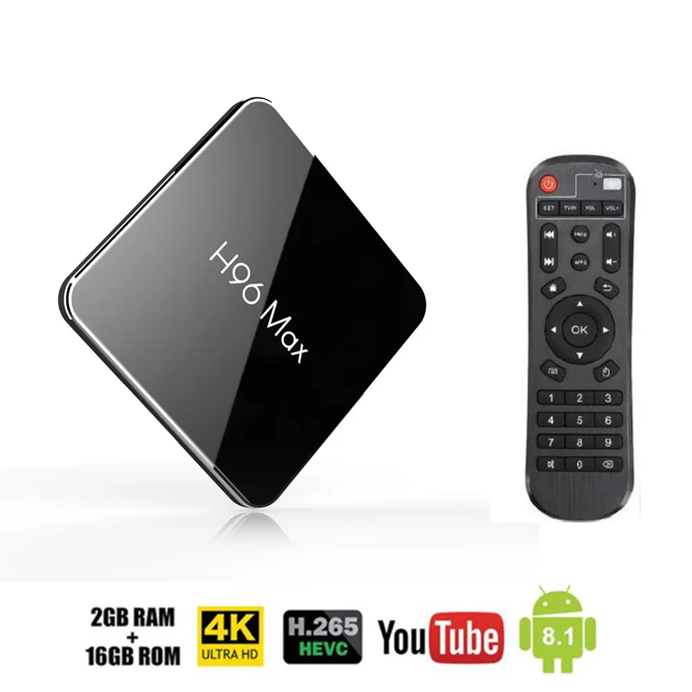 

H96 MAX X2 4GB 32GB 64GB Android 8.1 TV Box Amlogic S905X2 USB3.0 1080P H.265 4K Set Top Box Google Play H96MAX Smart TV Player