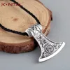 Kinitial Vintage Thor's Hammer Mjolnir Pendant Necklace Viking Scandinavian Norse Cross Knot Charm Necklaces Men Gift Jewelry ► Photo 2/6
