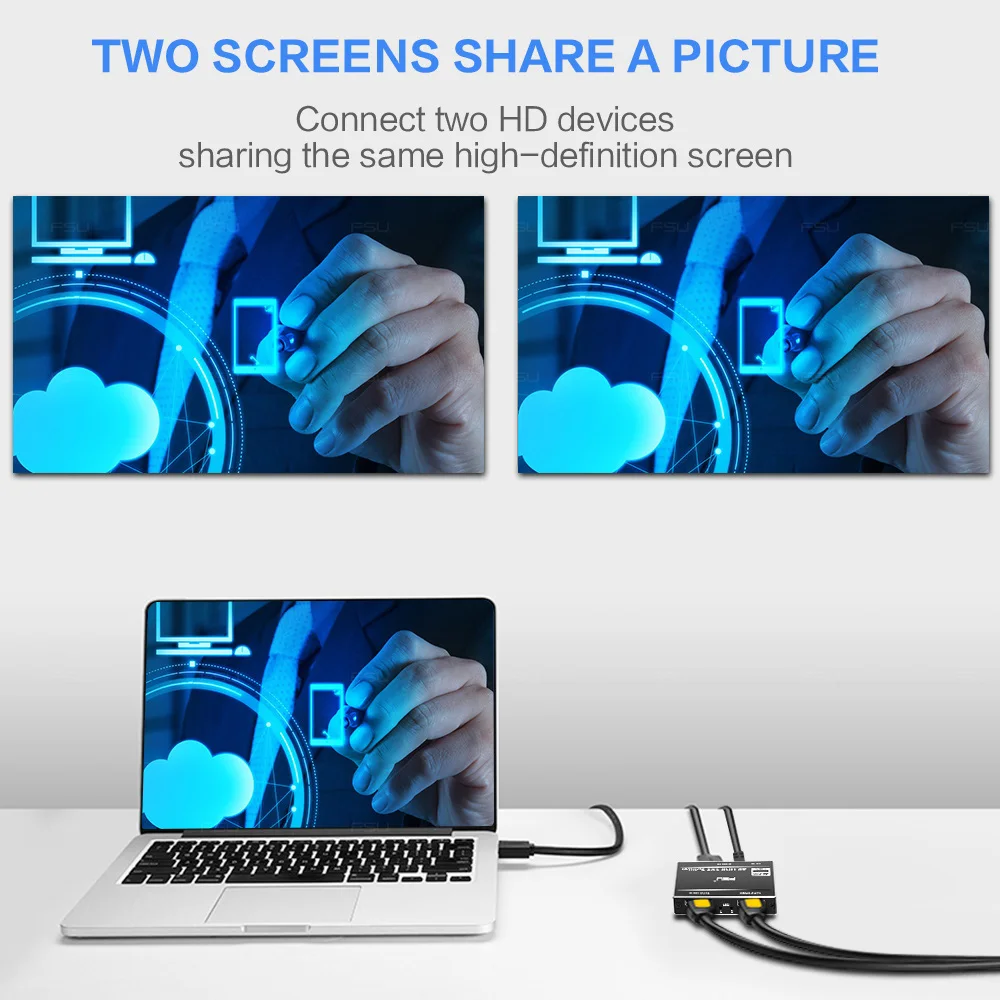 HDMI сплиттер HD 1080p 4K 60Hz HDCP видео переключатель разделенный 1 в 2 Out усилитель дисплей