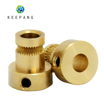 

5pcs Extrusion Wheel 3D Printer Pulley Drive Gear 5mm bore - NEMA17 Copper Gear Wheel Extruder Pulley 3D Printer Parts
