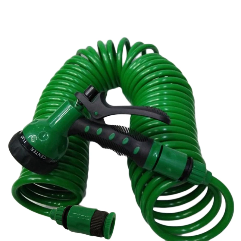 

10m Garden Hose With Spray Nozzle Car Garage Washing Flexible Hose Outdoor Tool