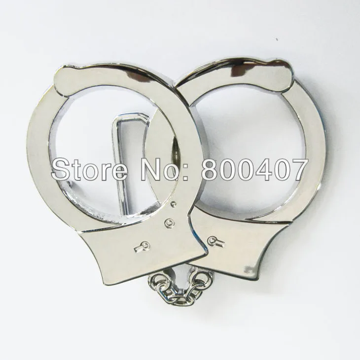 

Retail Distribute Handcuffs Shape Belt Buckle (Not Real Handcuffs) BUCKLE-T054