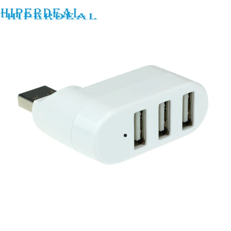 Адаптер-Сплиттер Ecosin2 Mosunx с 3 портами USB 2 0 мини-адаптер поворотом для ПК ноутбука WH