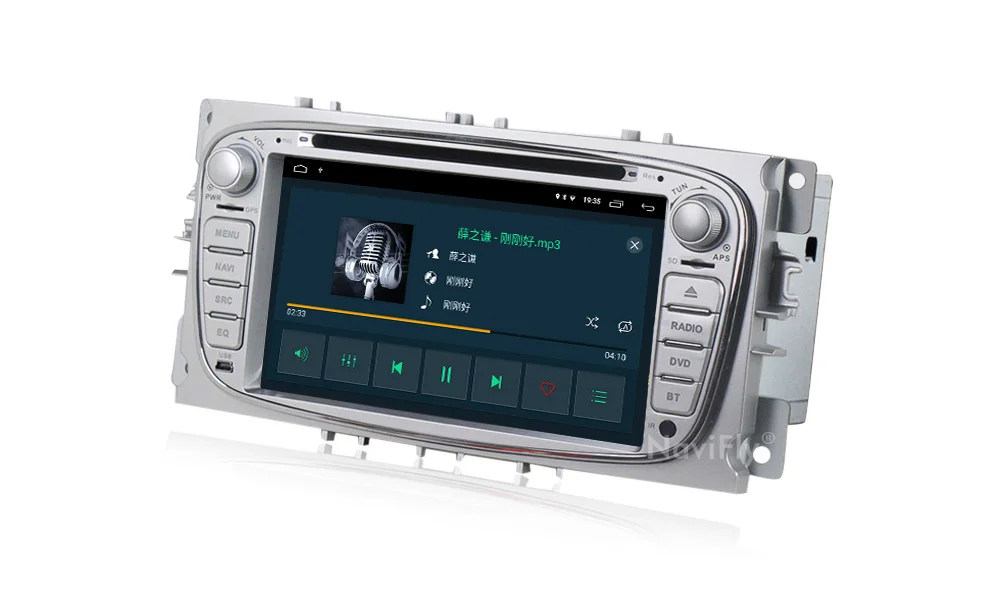 Perfect NaviFly 2 Din Android 9.1 AutoRadio GPS navigation for FORD/Focus/S-MAX/Mondeo/C-MAX/Galaxy 2G+32G 7808IC WIFI FM RDS USB MAP 11