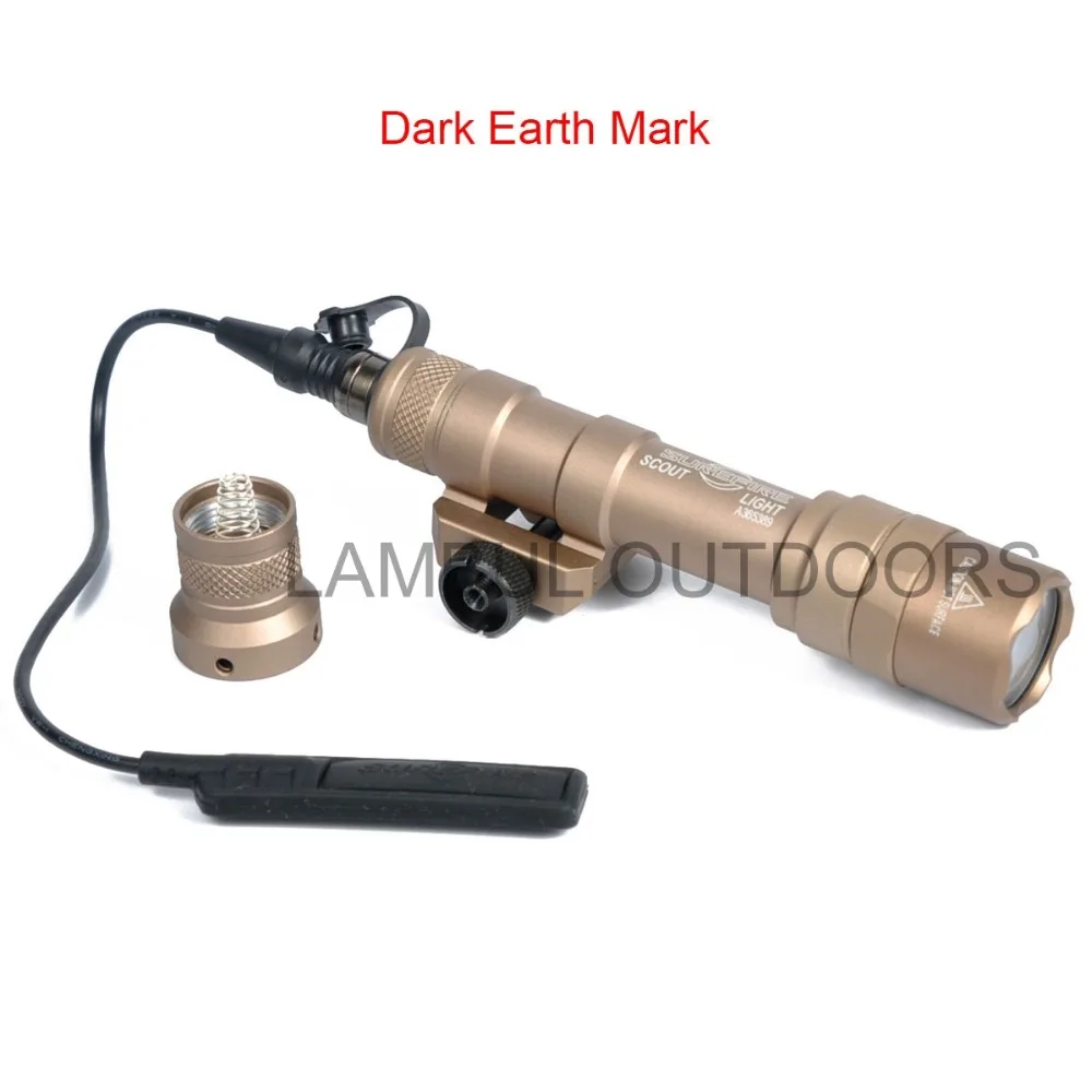 Arma de Luz Lúmen Tático Scout Luz Lanterna Airsoft Caça Keymod Ferroviário Montar Pistola M600 Arma 400 sf M600b 4 Luzes de armas