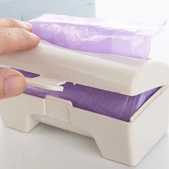 

Wall-mounted Garbage Bags Plastic Bag Holder Storage Box Container Kitchen Grocery Dispenser Bathroom Organizer