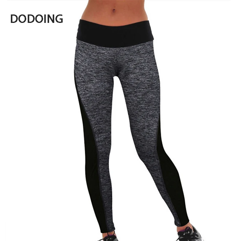 DODOING Women Patchwork Slim Pants Workout Pants Lady legins work out Clothes Outdoors women for Capris