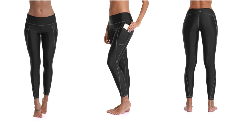 LI-FI, женские штаны для йоги с высокой талией, с карманами, с контролем животика, для тренировок, бега, 4 способа растягивания, Леггинсы для йоги, спортивные штаны для спортзала