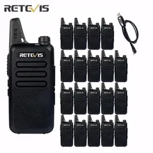 20pcs Walkie Talkie Retevis RT22 UHF 400-480MHz Transceiver 2W 16 CH CTCSS/DCS TOT VOX Scan Squelch 2 Way cb Radio(Black) A9121A