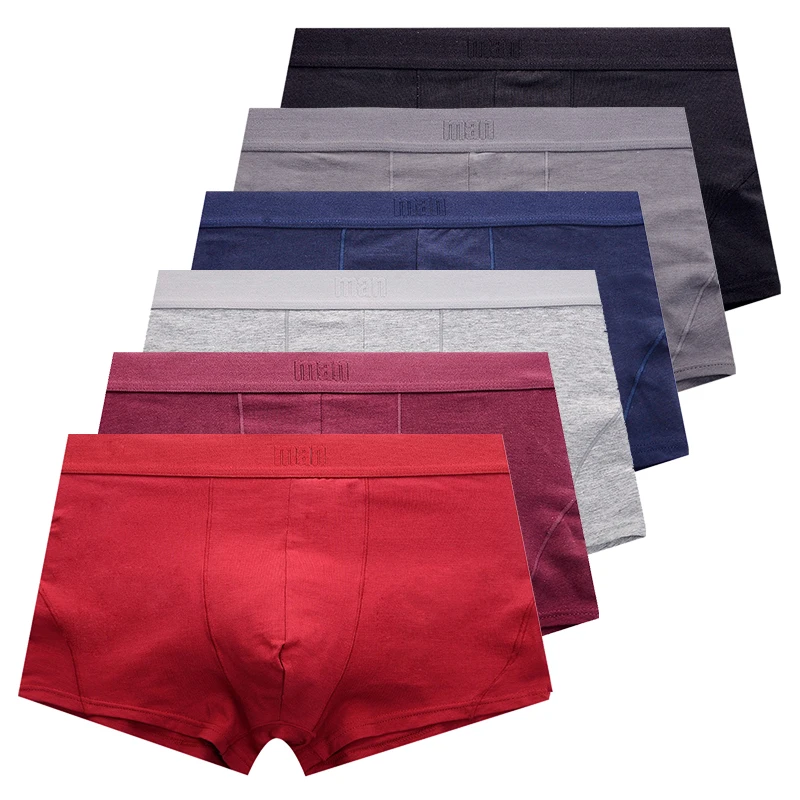 

Brand Underwear Men Boxers Short Cotton Boxer Male Les Boxers Coton Pure Underpants Bokser Mannen Ondergoed 6M10