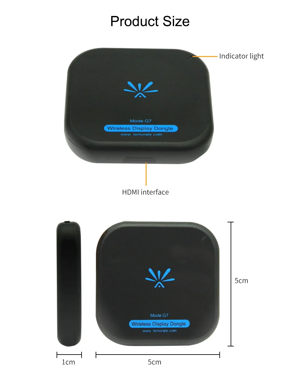 Wi Fi 5 ГГц MiraScreen G7 ТВ палка Беспроводной высокое Скорость 1080 P HDMI Дисплей приемник