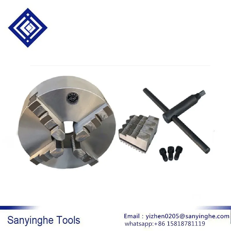Высокоточный токарный патрон sanyinghe 1 шт. четырехкулачковый Самоцентрирующийся