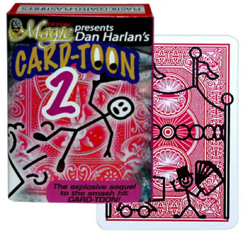 Beste 1 stks Kaart toon 2 Deck Pack Speelkaart. Funny Kaart Toon Animatie Voorspelling. goocheltruc d22