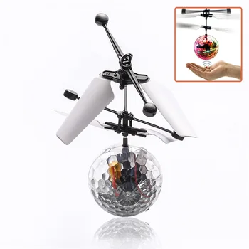

LED Shinning Lighting Flying Sensing Aircraft Toy Fly Ball Colorful Built-in Ball RC Helicopter Flying Toy