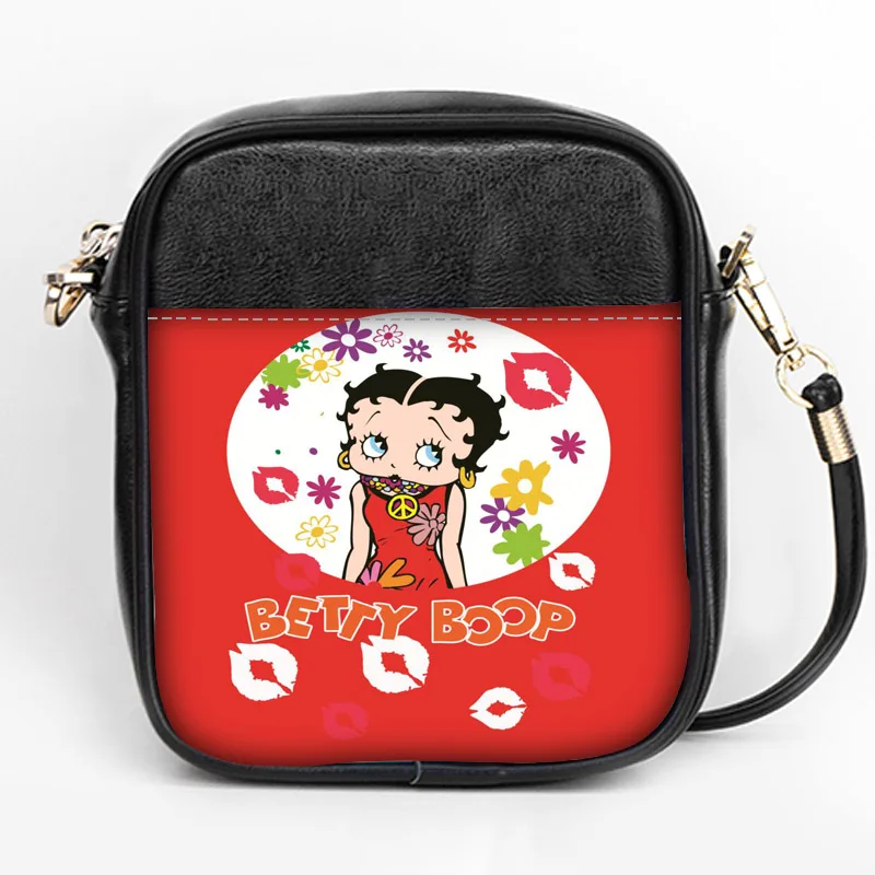 Новая Мода Betty Boop Слинг Сумка на заказ для женщин Слинг сумки на ремне кожа мини девушки Tote вечерние сумки DIY Слинг Сумка - Цвет: 6