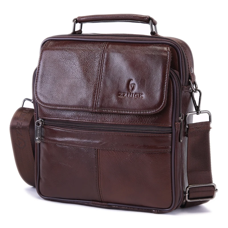 Men's Business Bag Brand Genuine Leather Male Fashion Shoulder Bags