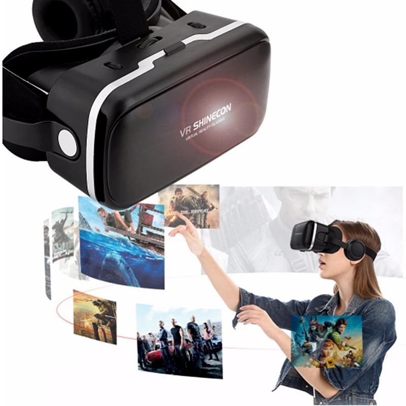 VR Очки виртуальной реальности 6.0. Виртуальная реальность 3D VR для 4.7"-6." телефонов. Шлемы VR