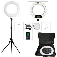 Yidoblo White FE-480II 5500K Dimmable Camera Photo/Studio/Phone/Video 18″ 96W 480 LED Ring Light LED Lamp+ 200cm tripod +Bag Kit