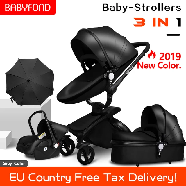 $US $99.54  baby stroller 3in1 High landscape off the ground 68cm children's car folding shock baby trolley can
