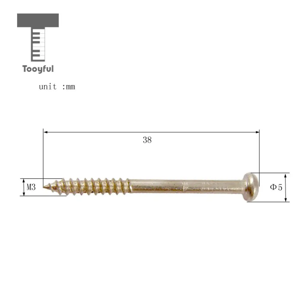 Tooyful 8 Pieces Humbucker Double Coil Pickup Frame Ring Adjusting Height Screws + Springs for Electric Bass Parts Silver