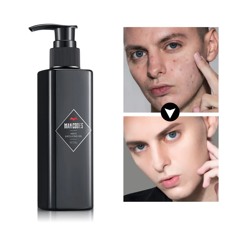 

Men 150g Facial Cleanser Face Scrub Natural Facial Exfoliator Exfoliating Whitening Brightening Peeling Cream Gel