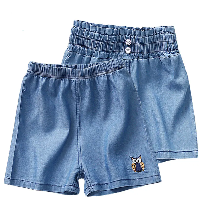 Летние детские джинсовые шорты тонкие шорты для девочек, спортивные штаны для Мальчиков пляжные шорты детские школьные джинсовые шорты для подростков 8 10