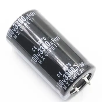 

ARTHYLY 100V 3300UF 100V3300UF Electrolytic Capacitor 25*50 Audio Amplifier