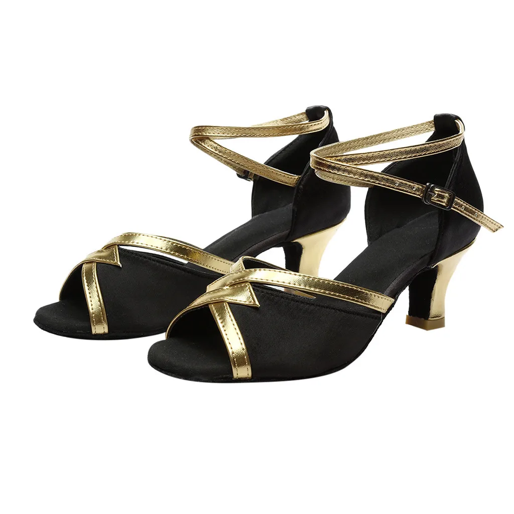 

Women Solid Fashion Rumba Waltz Prom Ballroom Latin Salsa Dance Shoes Sandals gladiator sandals women casual summer rome sandals