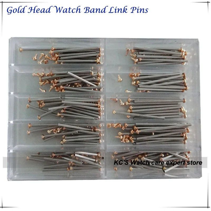 Gold Watch Band Parts Lug Screw Refills Watch Strap Pins for