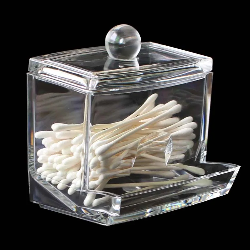 Storage Holder Makeup Storage Box Portable Cotton Pads Container