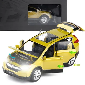 

1:32 HONDA CRV alloy pull back car model diecast metal toy vehicles sound&light 4 open doors Original packing,Exquisite gift