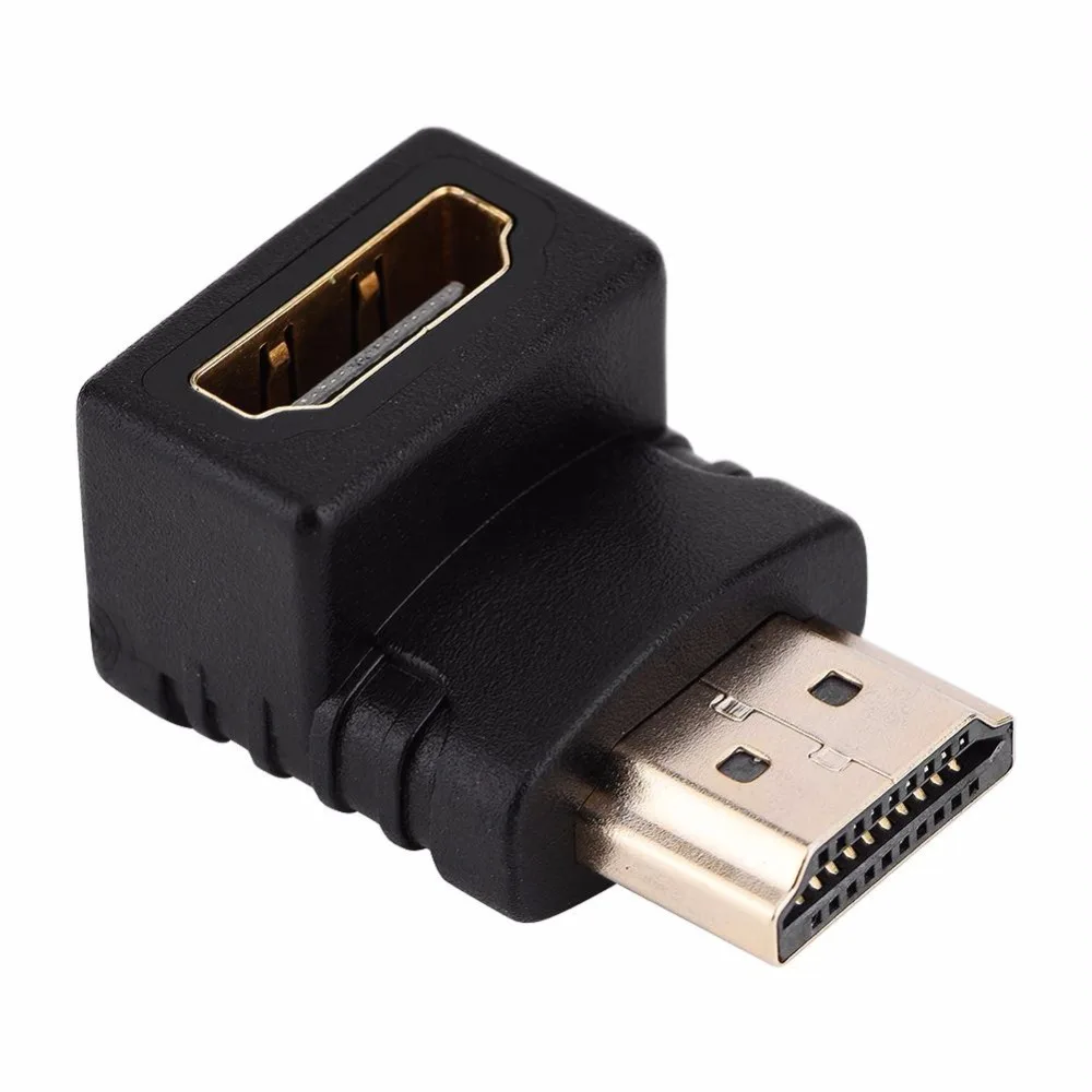 HDMI Cable Adapter Converters 90 Degree Angle HDMI Male to HDMI Female for 1080P HDTV Cable Adaptor Converter Extender