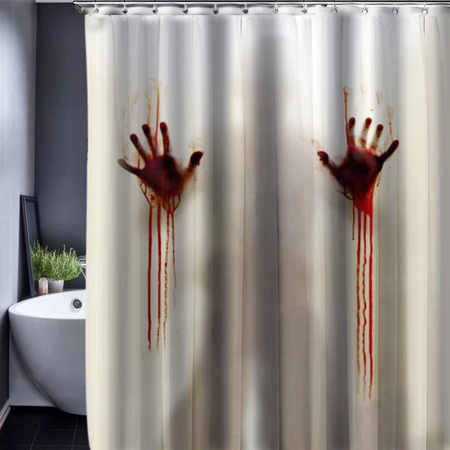 Shower Curtain Polyester Hands Skull Tattoo Fabric 150x180cm Shower Curtain Polyester Hands Skull Tattoo Fabric 150x180cm Bathing Blocking Customized Bathroom Curtains