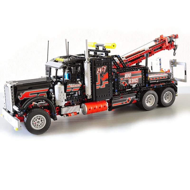 

20020 1877pcs Technic Series The American Heavy Container Trucks Model Building Blocks Bricks Compatible with Legoings 8285