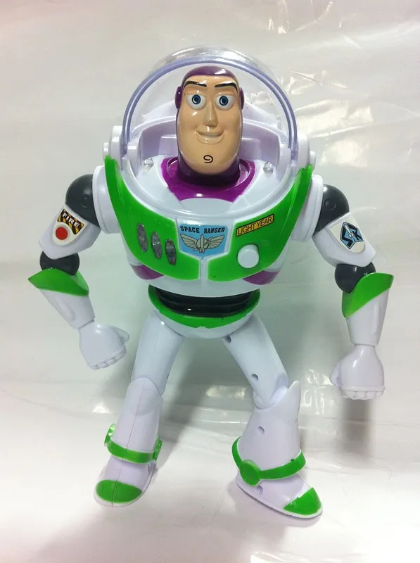 

New Toy anime 10 inch Buzz Lightyear figure Toys Lights Voices Speak English Joint movable Action Figures Children Gift