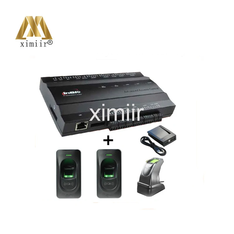 2 doors access control system fingerprint access control with RFID