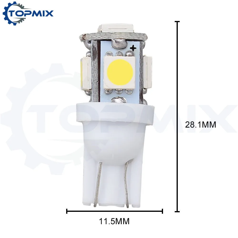 T10 5 SMD 5050  Car Interior Light White 1