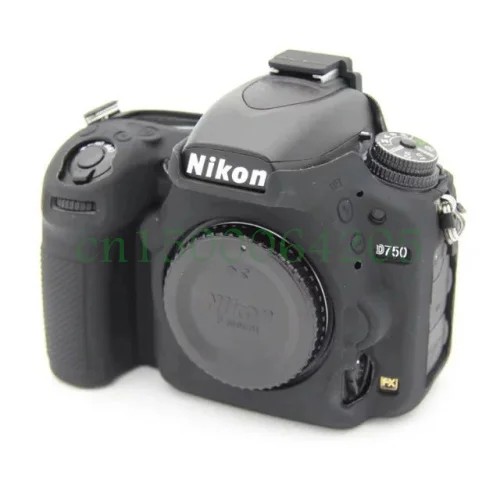 Мягкий силиконовый резиновый защитный корпус для камеры, чехол для Nikon D750, сумка для камеры, черный/Камуфляж/красный/желтый