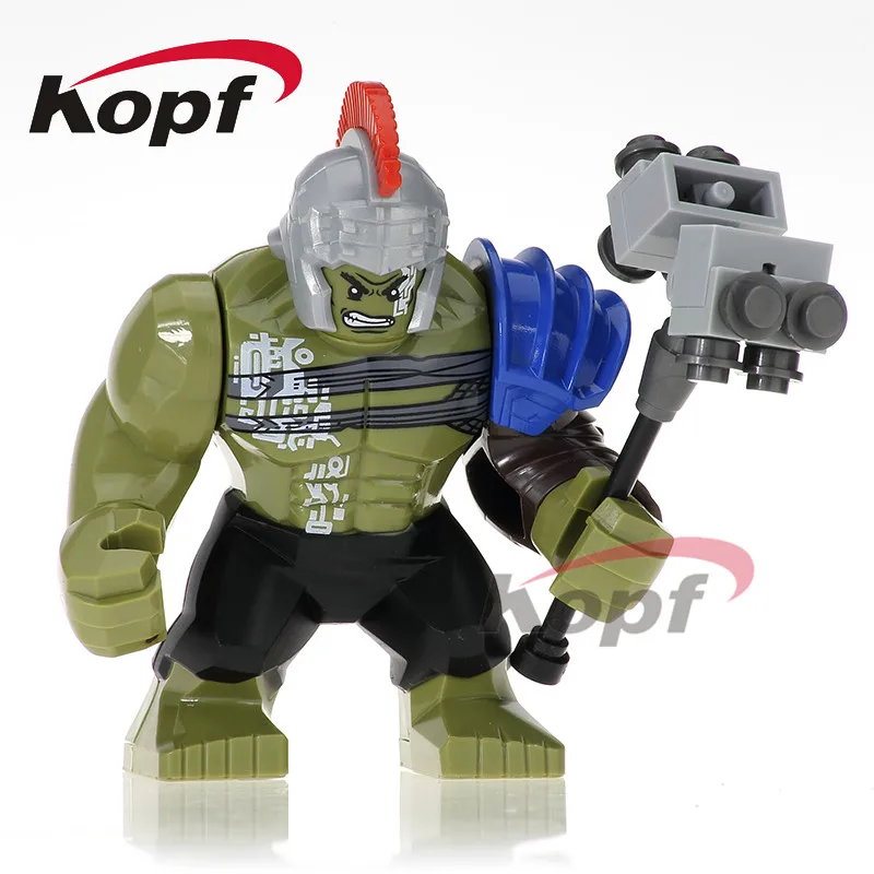 

Single Sale Hulk 7cm Big Size Thor Volstagg Sakaarian Guard Loki Building Blocks Super Heroes Bricks Toys for children XH 654