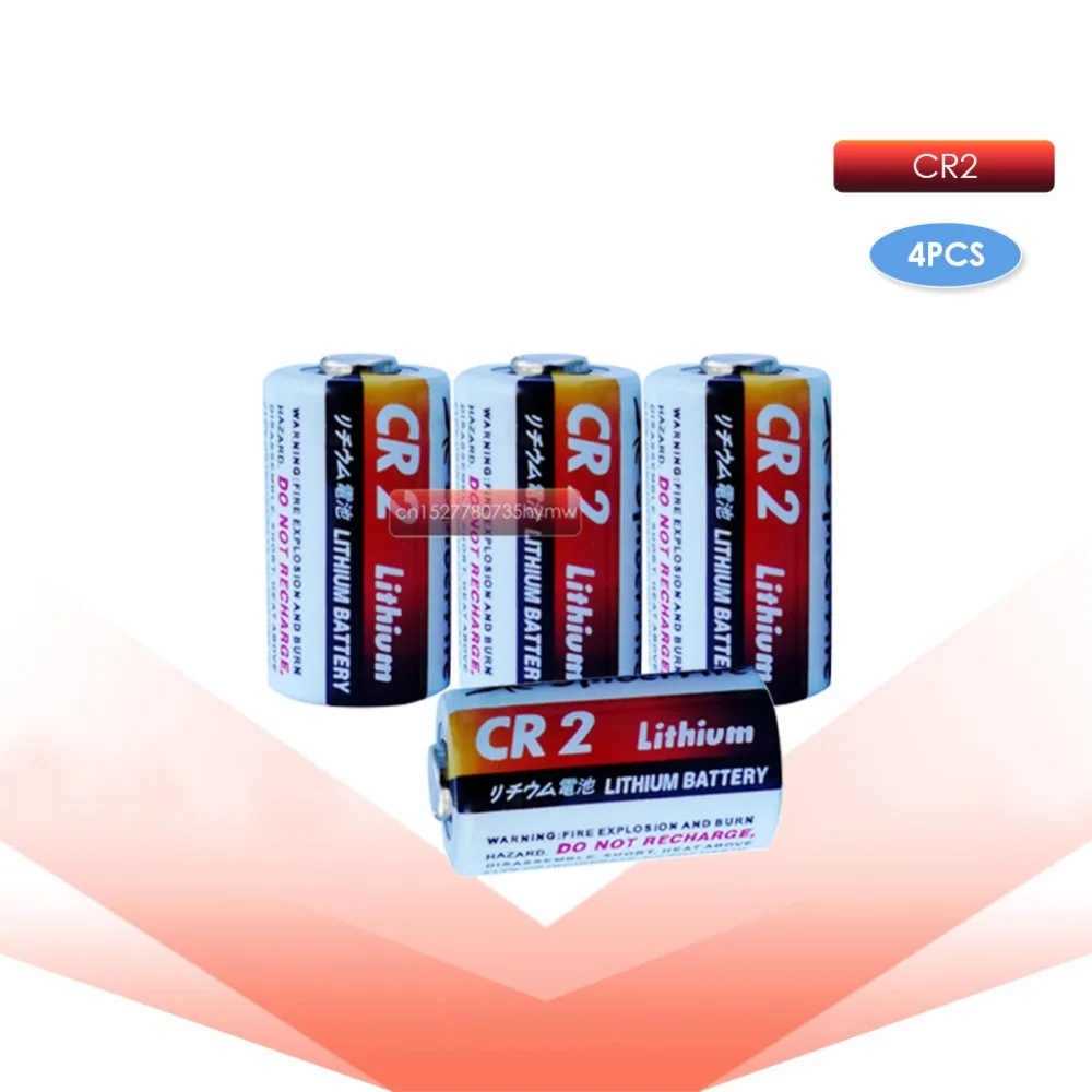 

4pcs 3V 850mah CR2 CR15H270 CR15266 lithium battery for flashlight Headlamp alarm system Positioning instrument rangefinder CR2